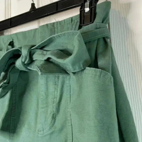A New Day Womens High-Rise Tapered Ankle Tie-Front Pants Olive Green Size 6 - Picture 6 of 15